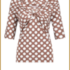 STUDIO ANNELOES - Feline dot top bruin -STU240102