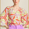 POM- BLOUSE - Marrakesh Summer orange -POM240006