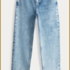 POM - JEANS - Eline Straight Mid Blue-POM240001