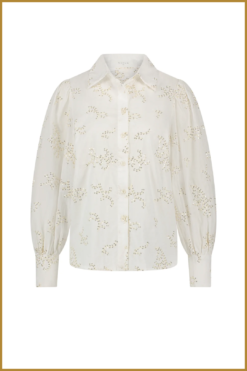 Alternative view of NUKUS -  Preston Blouse offwhite -NUK240005