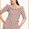 STUDIO ANNELOES - Feline dot top bruin -STU240102