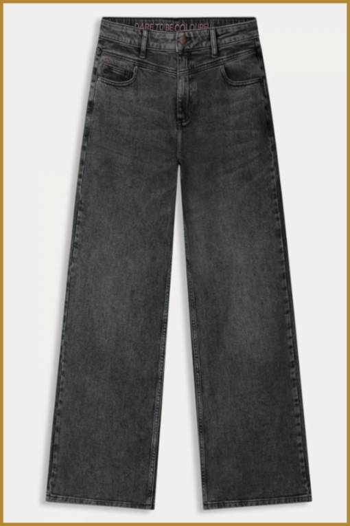 OM- JEANS - wide leg grey storm-POM240012 - Afbeelding 2