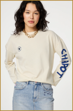 Alternative view of FABIENNE CHAPOT - Phileine LS -T-Shirt cosy white -FAB240077