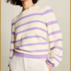 POM - PULLOVER - Striped Purple -POM240004