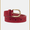 FABIENNE CHAPOT -cut It Out Heart Belt cerise red - FAB240072