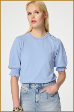 FABIENNE CHAPOT - Jolly Pullover powder blue -FAB240075