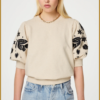 FABIENNE CHAPOT -Henriette sweater oatmeal melange -FAB240056