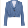 STUDIO ANNELOES - Ruby pinstripe blazerblauw -STU240103