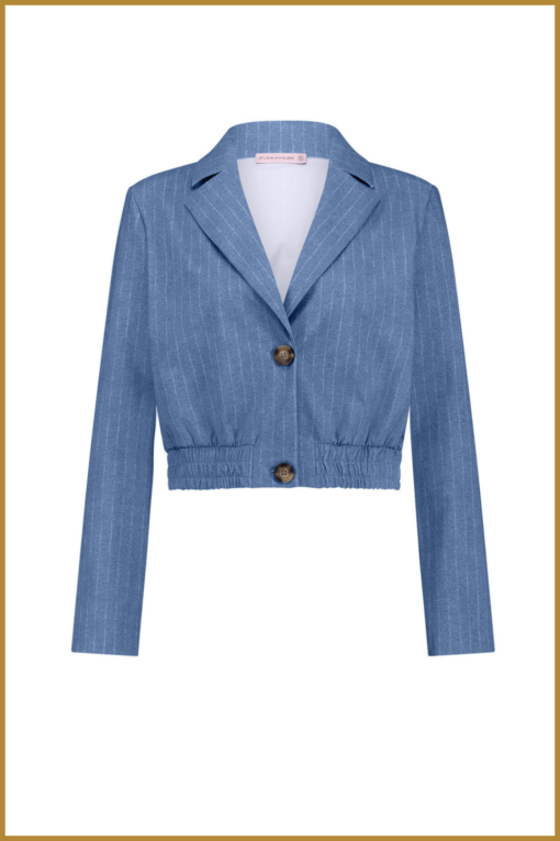 STUDIO ANNELOES - Ruby pinstripe blazerblauw -STU240103 - Afbeelding 2