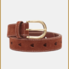 FABIENNE CHAPOT - Cut It Out Heart Belt cognac -FAB240070