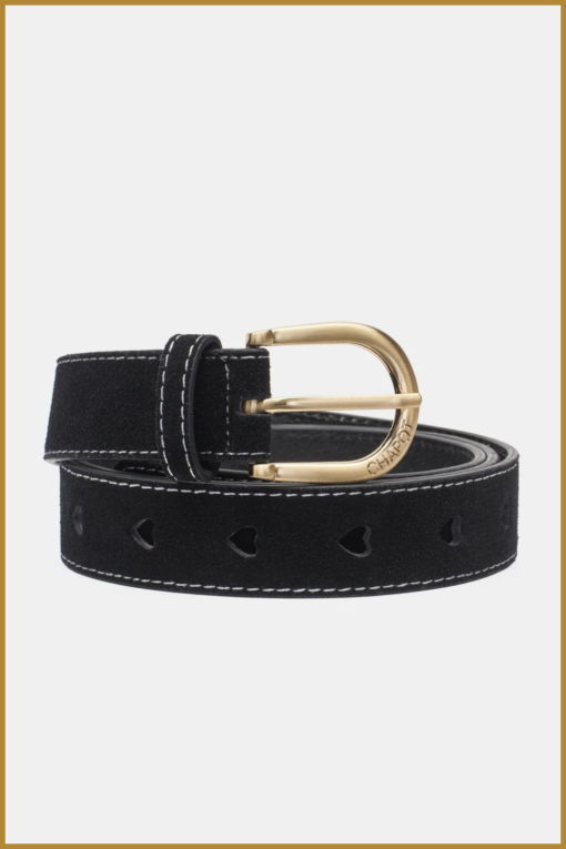 FABIENNE CHAPOT -  Cut It Out Heart Belt black -FAB240074