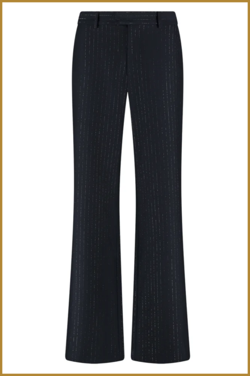 NUKUS  New York Pants Stripe navy -NUK240019 - Afbeelding 2