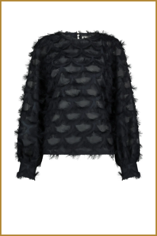 NUKUS - Jade top navy -NUK240016 - Afbeelding 2