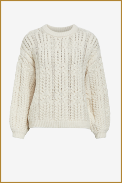 Alternative view of OBJECT- OBJDIDDI LO L/S KNIT beige-OBJ240071