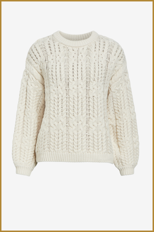 OBJECT- OBJDIDDI LO L/S KNIT beige-OBJ240071 - Afbeelding 2
