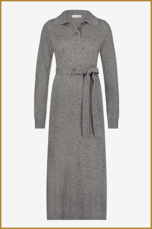 JL wesley dress-grey-JAN240026 - Afbeelding 2
