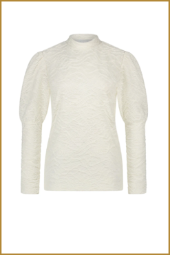 Alternative view of NUKUS - Merida top offwhite wit -NUK240008