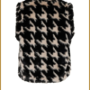 ZIP73- Gillet teddy zw/cha -ZIP240005