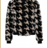 ZIP73- ZIP240002 Bomber Teddy Zw/Champagne-ZIP240002