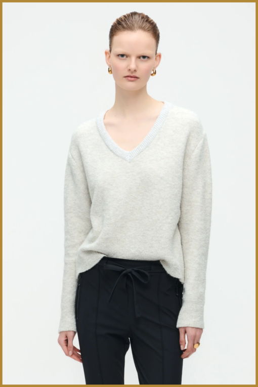 JL pullover-light grey-JAN240023 - Afbeelding 2