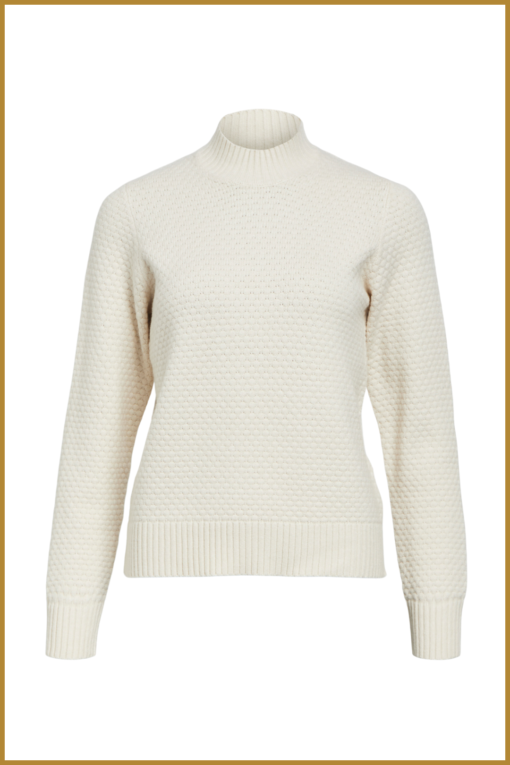 OBJECT -  OBJFENYA RE L/S KNIT PULLOVER wit-OBJ240058 - Afbeelding 2