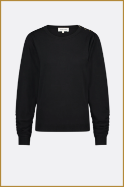 Alternative view of FABIENNE CHAPOT-  Molly Scrunch Pullover black -FAB240059