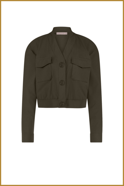 STUDIO ANNELOES - Becky cargo jacket groen -STU24327 - Afbeelding 2