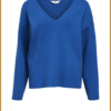 OBJECT - OBJREYNARD V-NECK PULLOVER kobalt -OBJ240074