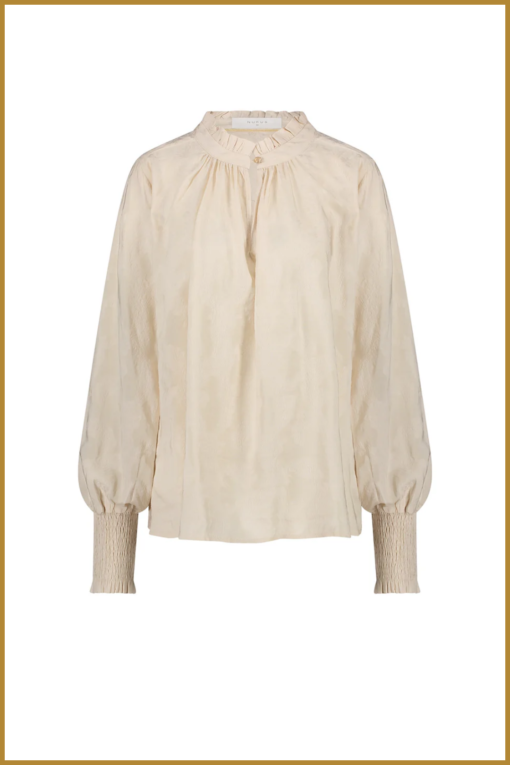 NUKUS - Marbella Blouse Off White -NUK240025 - Afbeelding 2