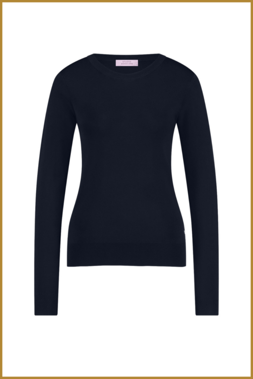 STUDIO ANNELOES - Lana pullover dark blu -STU240313 - Afbeelding 2