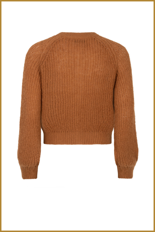 YDENCE -  Carigan Lotta camel -YDE240051 - Afbeelding 2