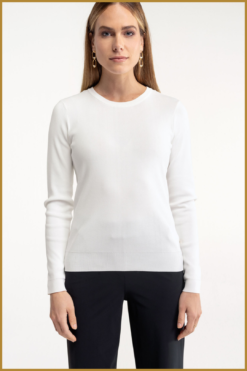 STUDIO ANNELOES- Lana pullover offwhite -STU240312