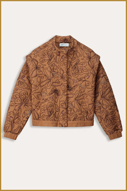 POM - JACKET - Butterfly Sugar Brown -POM240020 - Afbeelding 2
