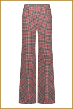 Alternative view of STUDIO ANNELOES -Lexie check trousers Multi rood -STU240308