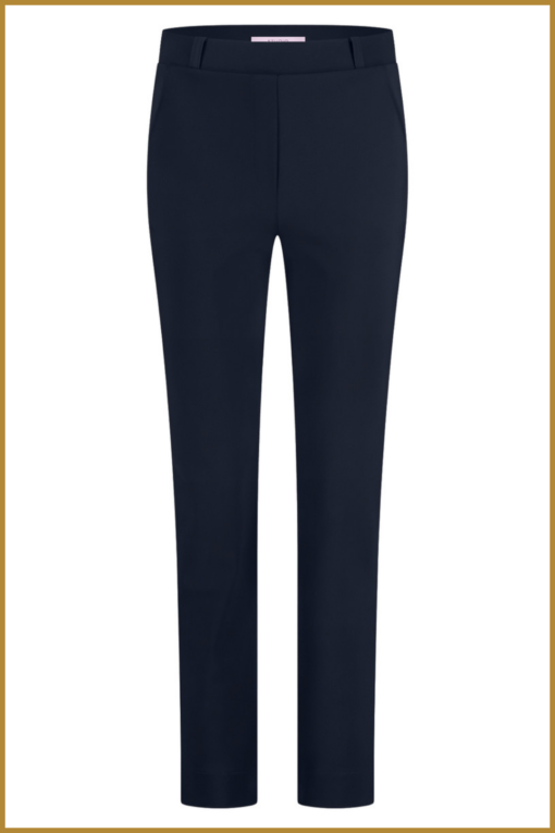 STUDIO ANNELOES - Anne bonded trouser dark blue -STU240315 - Afbeelding 2