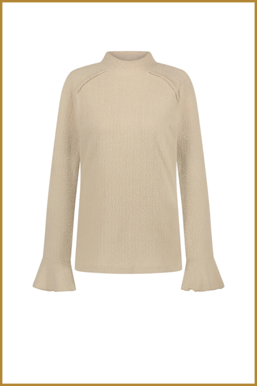 NUKUS -  Dumphries Top sand -NUK240023 - Afbeelding 2