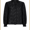 YDENCE - Blouse Birdie zwart -YDE240070