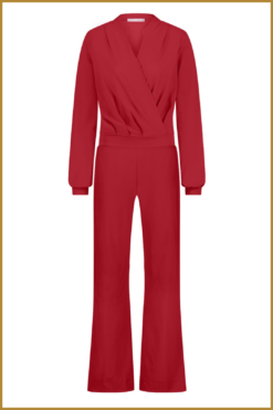 Alternative view of STUDIO ANNELOES-Louise jumpsuit dark red rood -STU240307