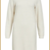 OBJECT - OBJFENYA RE L/S KNIT SHORT DRESS beige -OBJ240061
