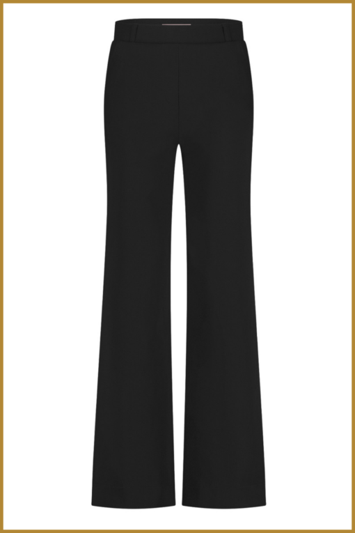 STUDIO ANNELOES - Lexie bonded trousers zwart -STU2400328 - Afbeelding 2