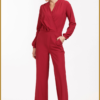 STUDIO ANNELOES-Louise jumpsuit dark red rood -STU240307