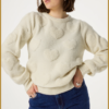 FABIENNE CHAPOT - Bibian Heart Pullover warm white -FAB240080