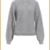 OBJECT - OBJFLORA RE L/S KNIT grijs-OBJ240063