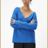 OBJECT - OBJREYNARD V-NECK PULLOVER kobalt -OBJ240074