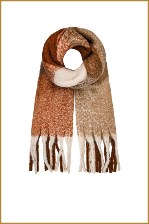 INUZ -  Sjaal ombre multi - camel-YEH240002
