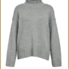 OBJECT - OBJAGNES LO LS H.NECK KNIT PULLOVER grijs - OBJ240043
