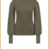 NUKUS Mullberry Pullover Lurex Burned Olive-NUK240027