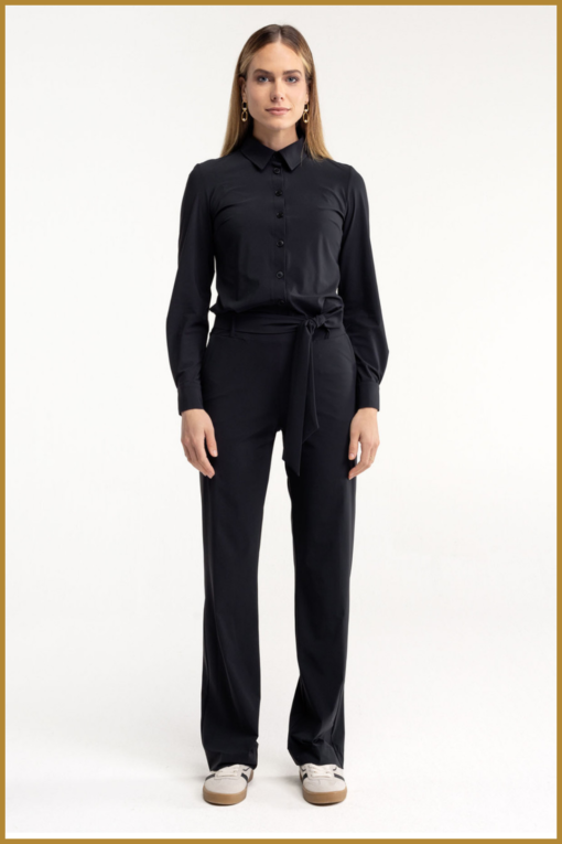 STUDIO ANNELOES-Angel jumpsuit ls zwart-STU240349