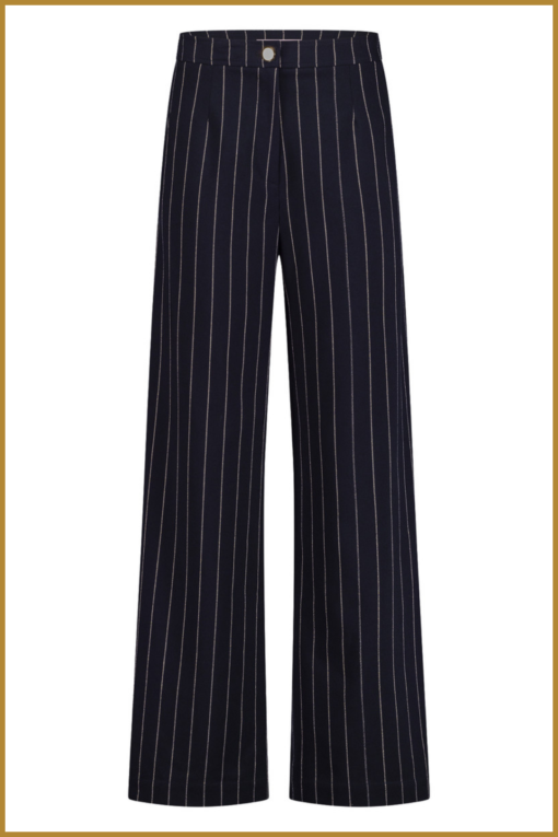 STUDIO ANNELOES - Holly gold pinstripe trousers blauw -STU240329 - Afbeelding 2