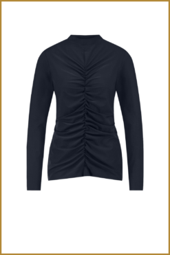 Alternative view of STUDIO ANNELOES-Stephana wrinkle top blauw-STU240334